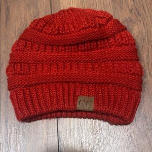 Red Knit Beanie